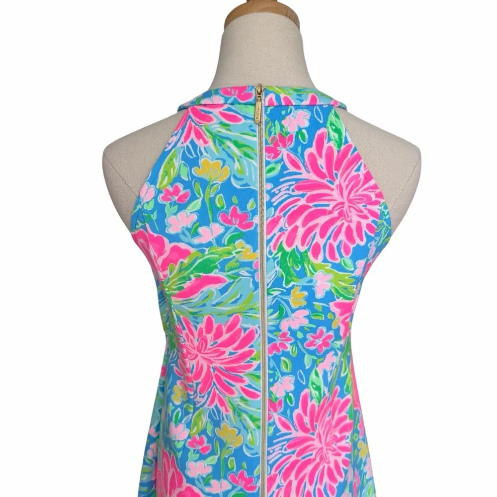 Lilly Pulitzer Sophelia Floral Dress Blue Pink Size Girl’s 16